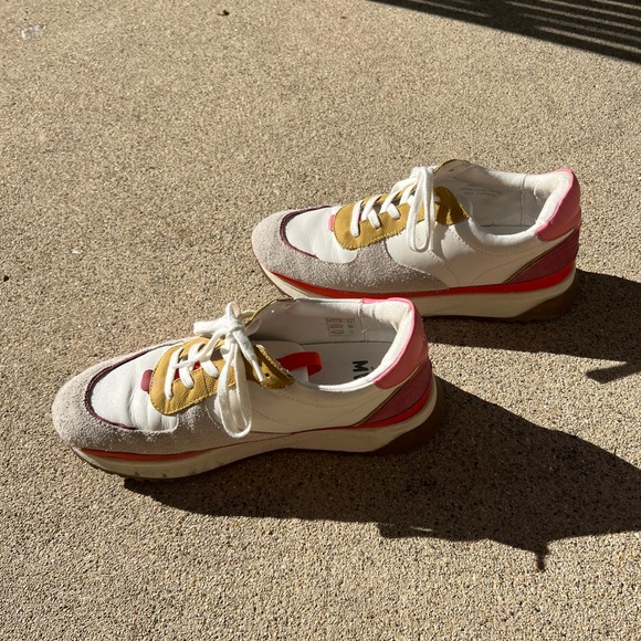 MADEWELL MWL Kickoff Trainer Sneakers Bright Colorblock Suede & Leather women 11 - Picture 6 of 9